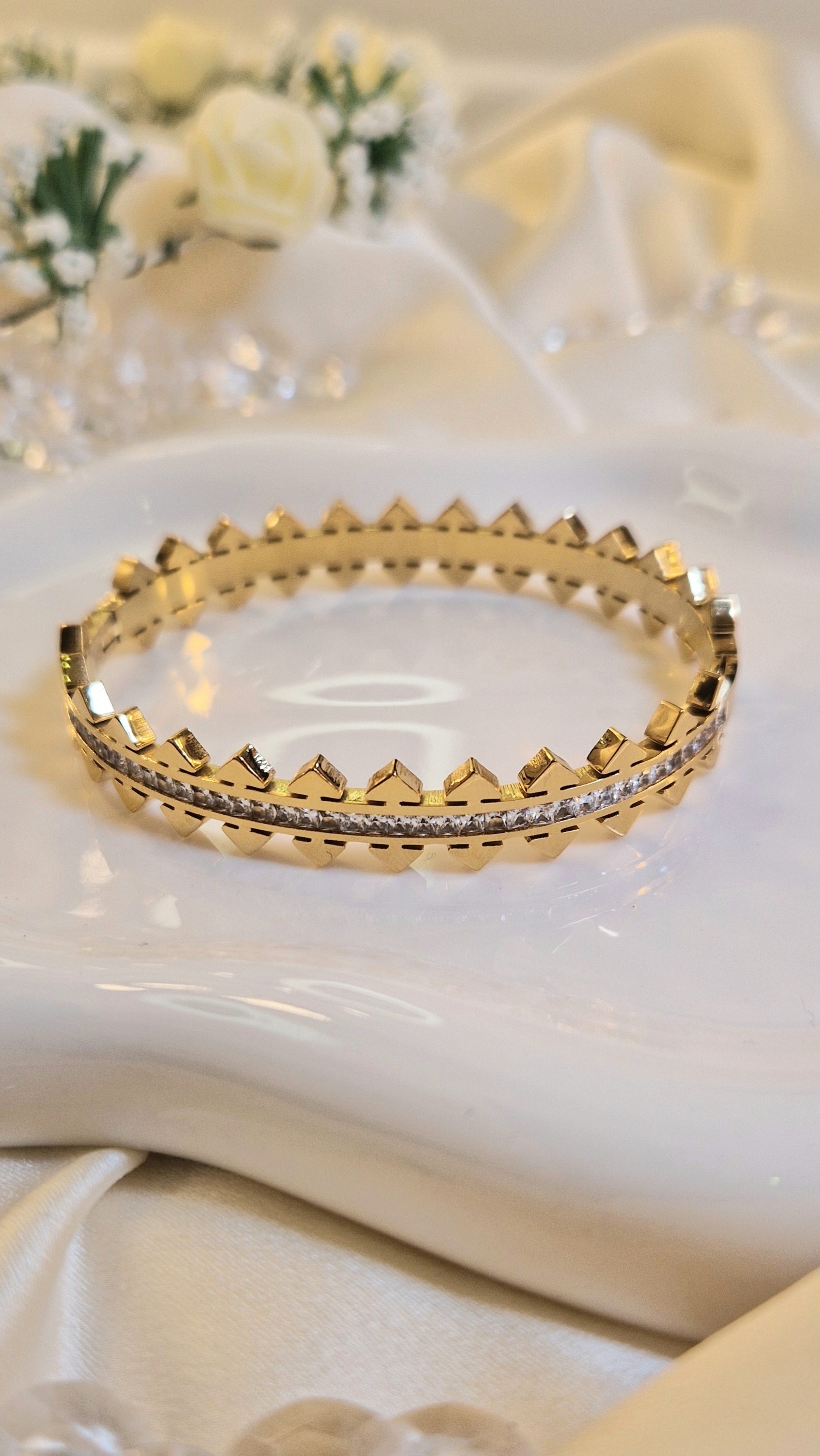 Jonc Couronne Solaire Or