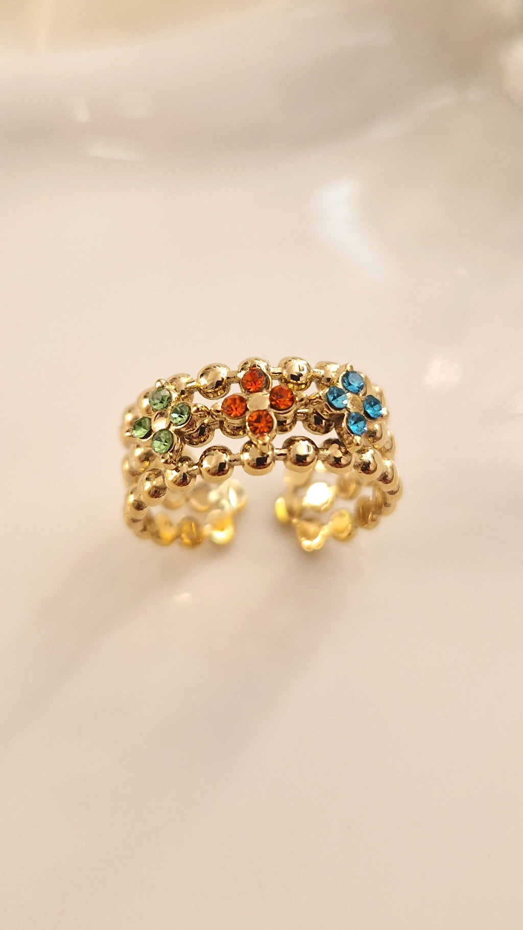 Bague Bubble Arc-en-ciel