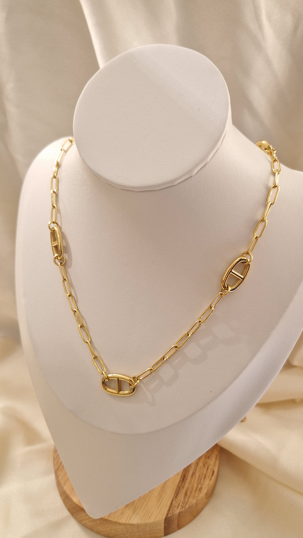 Sautoir Maillons Ovale Doré