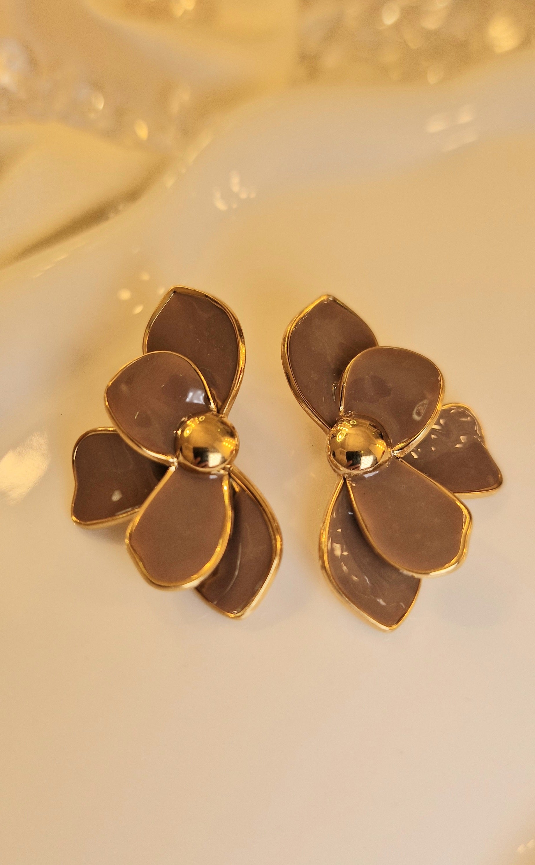 Boucles d’Oreilles Fleur de Lune