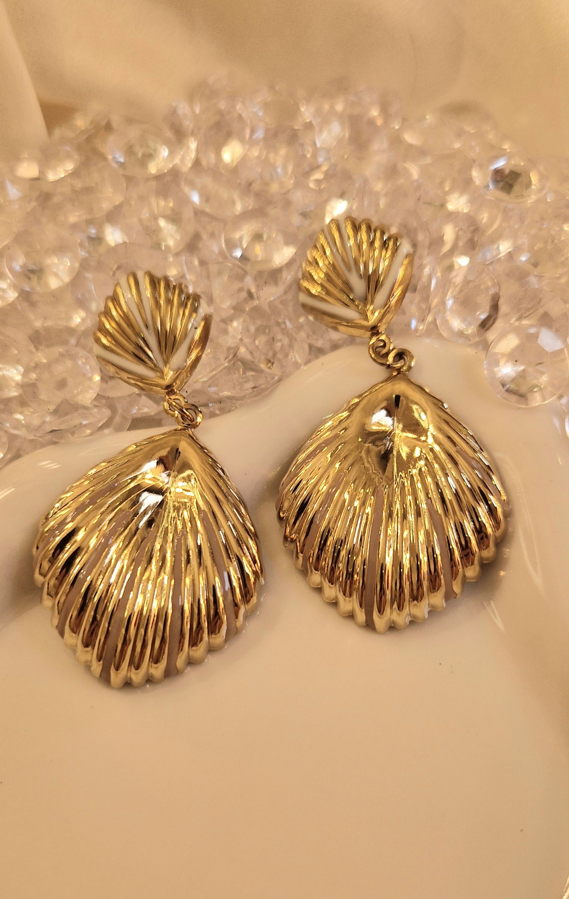 Boucles d’Oreilles Sillage d’Or