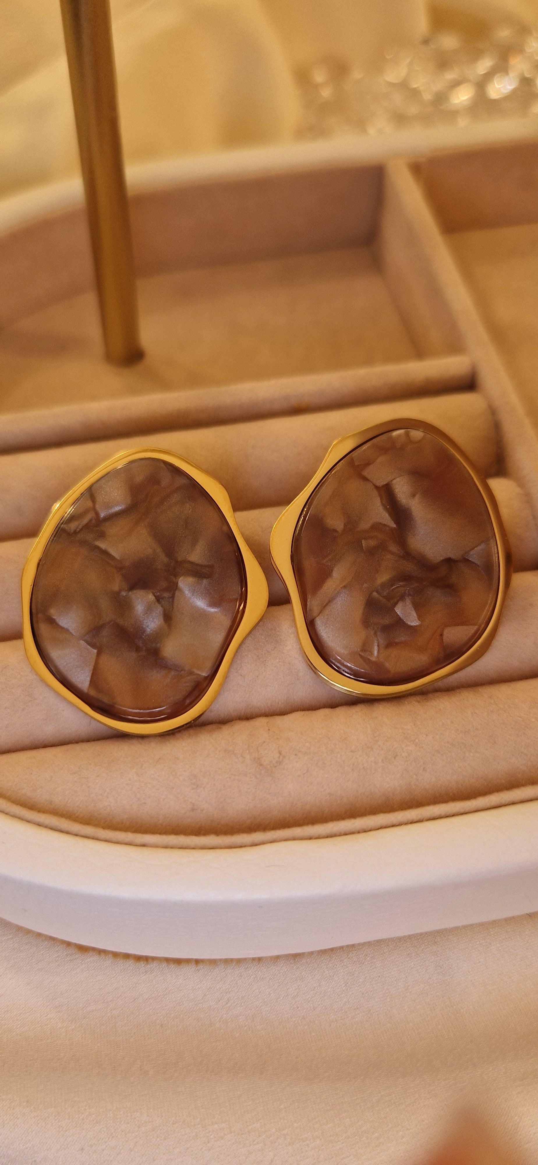 Boucles d’Oreilles Étoile Velours