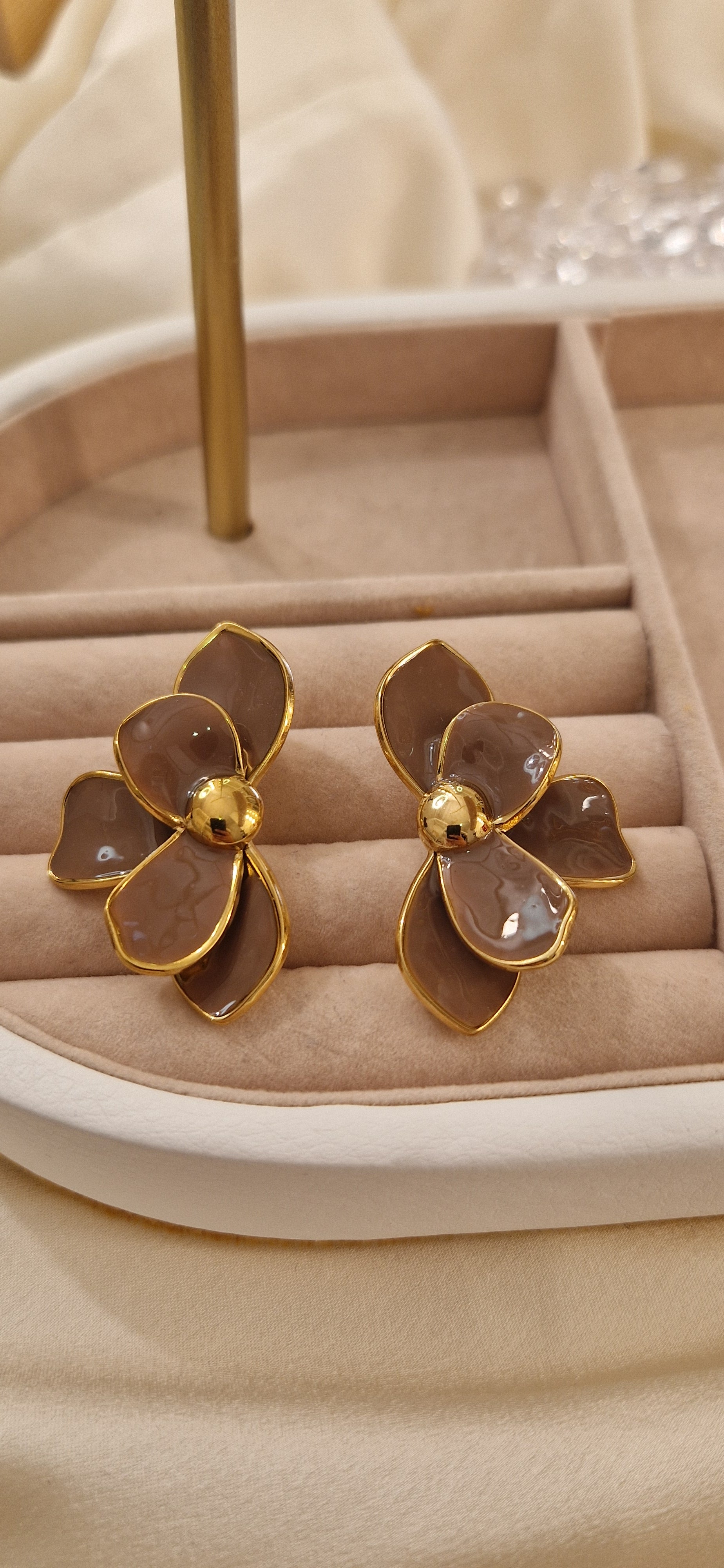 Boucles d’Oreilles Fleur de Lune