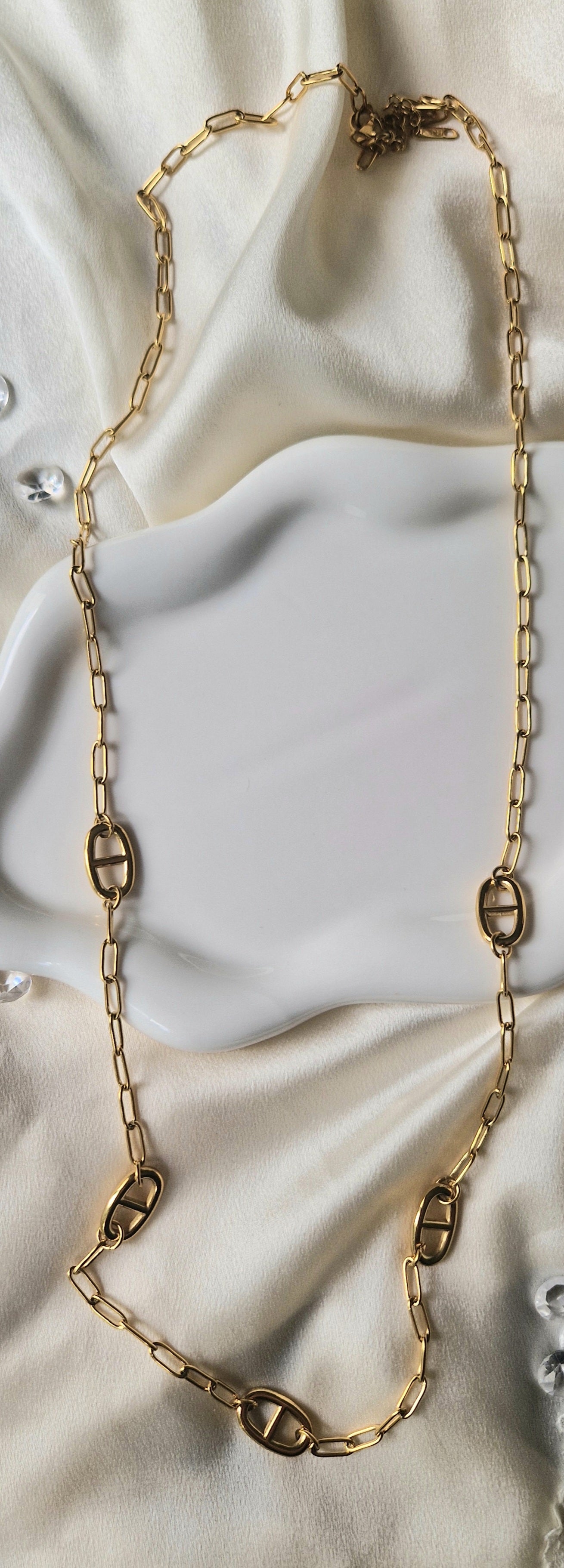 Sautoir Maillons Ovale Doré