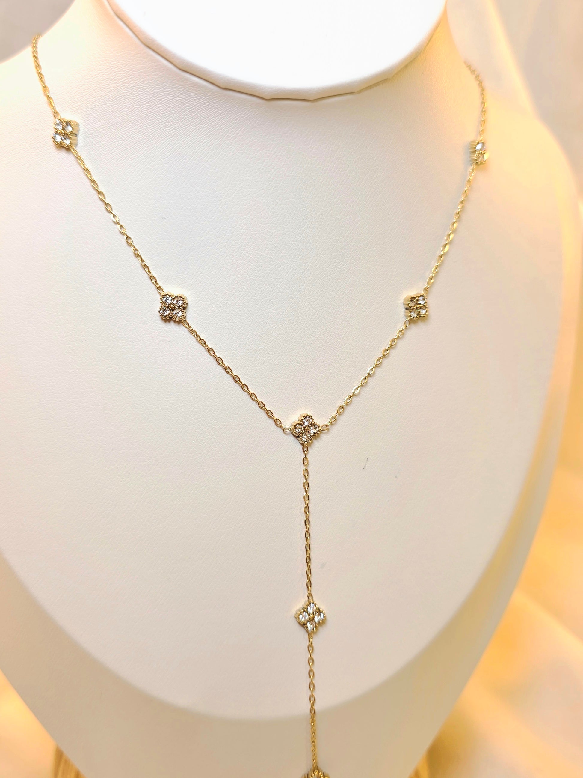 Collier Trèfle Strass