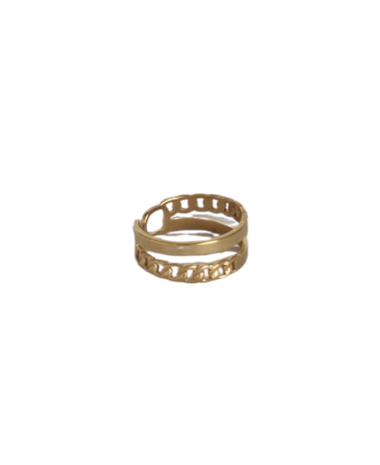 Bague Solemma – Design Multi-Anneaux Dorés