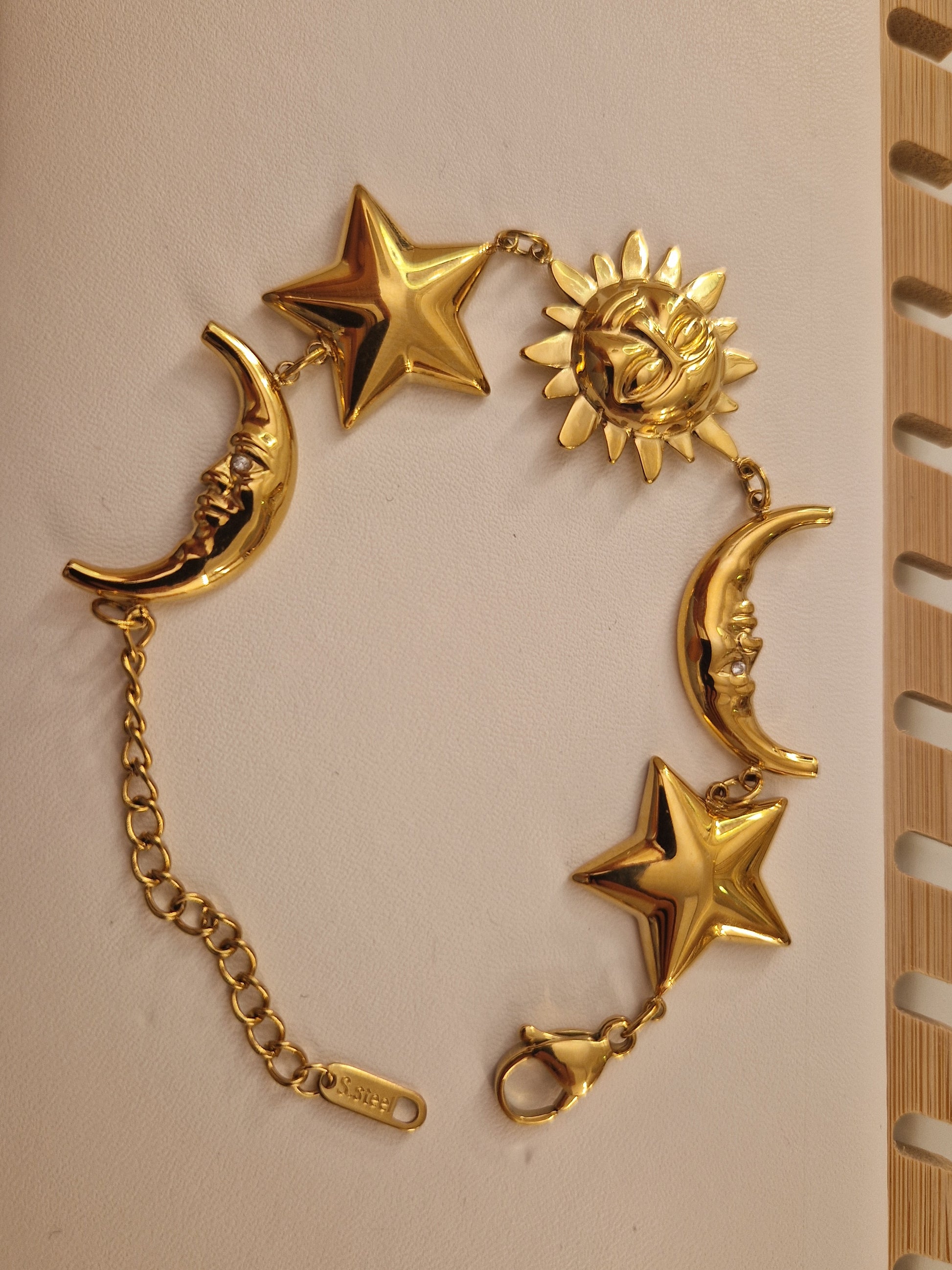 Bracelet Astéria – Soleil, Lune et Étoiles