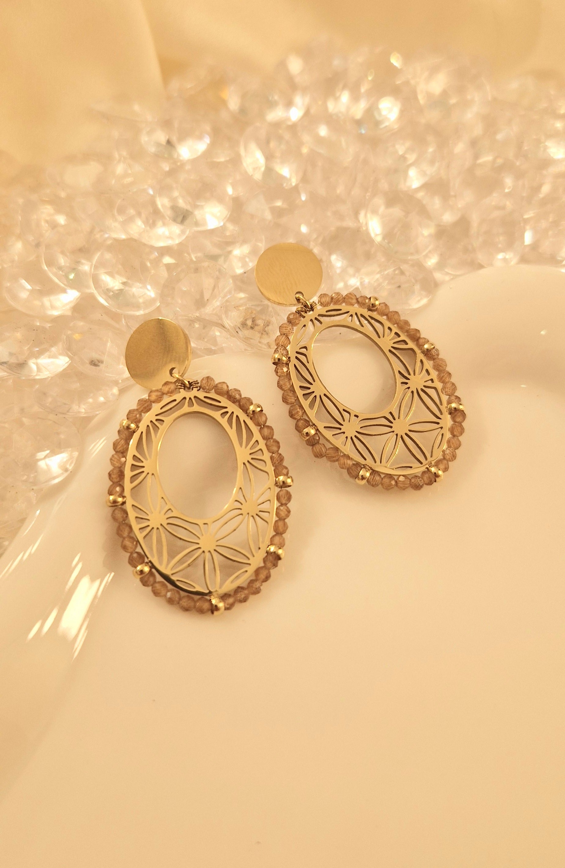 Boucles d’Oreilles Aura Dorée