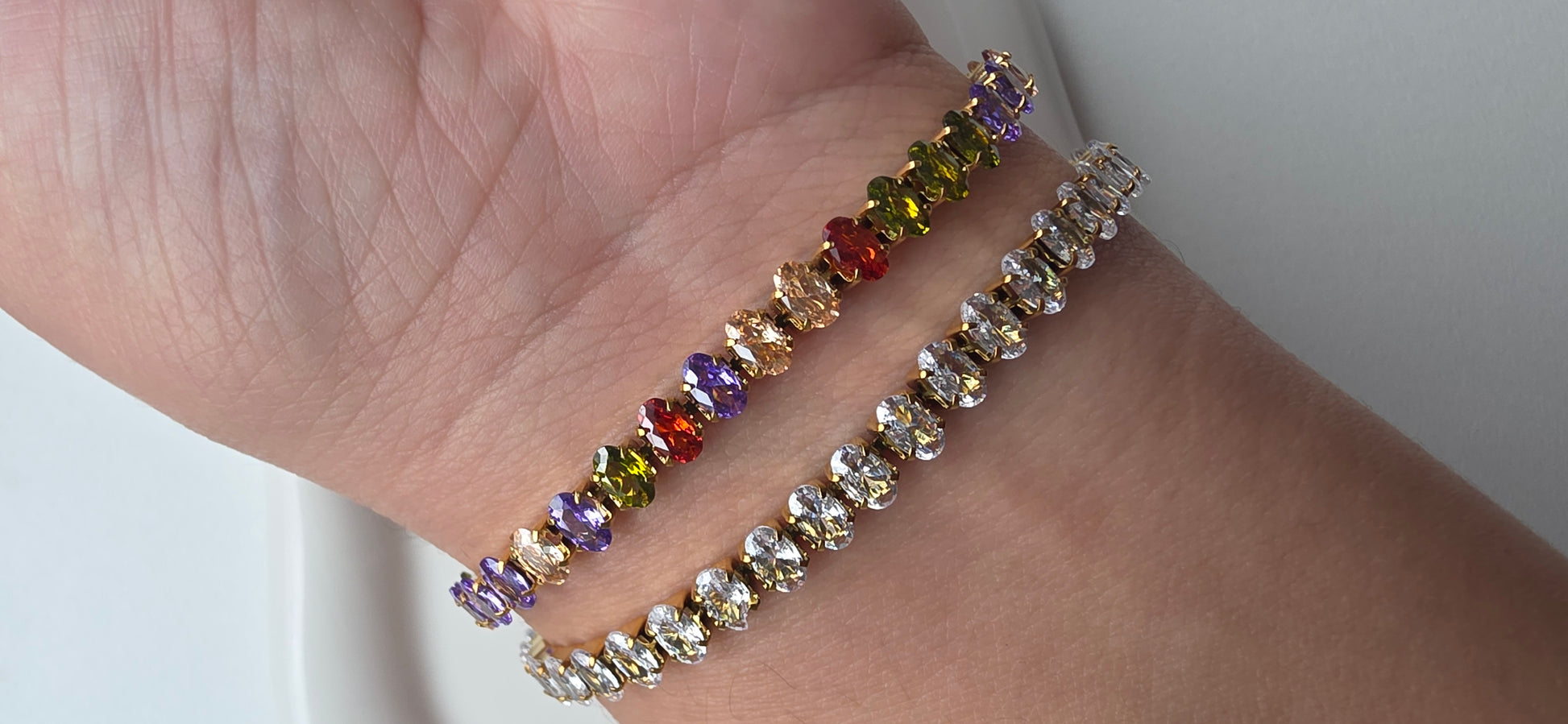 Bracelet Rainbow Chic – Cristaux Multicolores